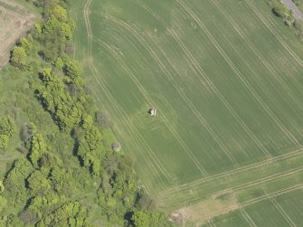 Oblique aerial view of Airthnie Castle, taken from the SSW.