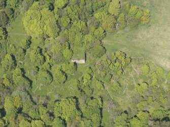 Oblique aerial view of Craighall Castle, taken from the S.