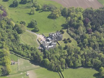 Oblique aerial view of the House of Falkland, taken from the NW.