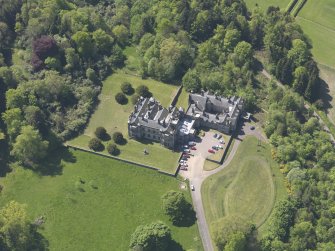 Oblique aerial view of House of Falkland, taken from the ENE.