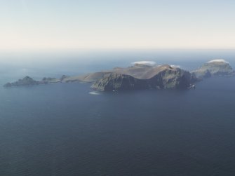 General oblique aerial view of St Kilda, taken from the NE.