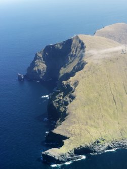 General oblique aerial view of St Kilda, centred on the island of Hirta, taken from the NW.
