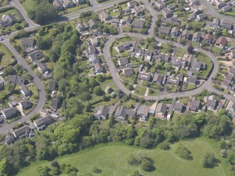 Oblique aerial view of Bogward Dovecot, taken from the NE.