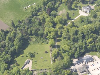 Oblique aerial view of Strathtyrum House, taken from the NE.