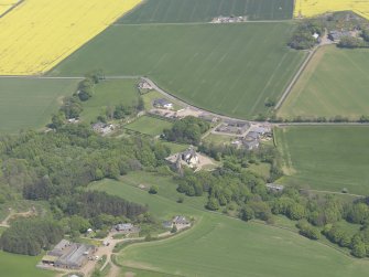 Oblique aerial view of Lauriston Castle, taken from the SSW.