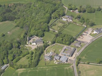 Oblique aerial view of Lauriston Castle, taken from the SSE.