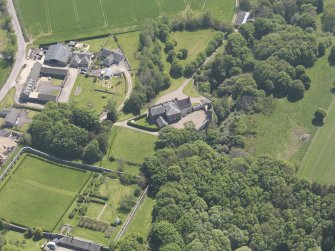 Oblique aerial view of Lauriston Castle, taken from the NW.