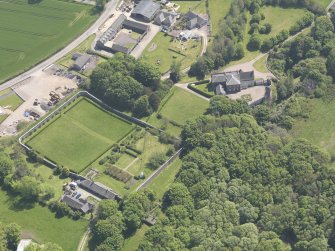 Oblique aerial view of Lauriston Castle, taken from the WNW.