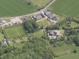 Oblique aerial view of Lauriston Castle, taken from the W.