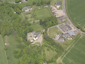 Oblique aerial view of Lauriston Castle, taken from the S.