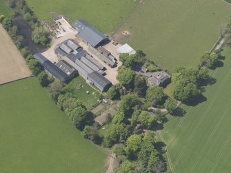 Oblique aerial view of Flemington Castle, taken from the SE.