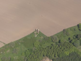Oblique aerial view of Vayne Castle, taken from the SSW.