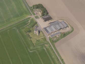 Oblique aerial view of Balfour Castle, taken from the S.