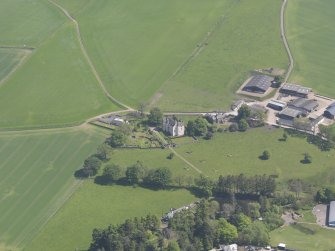 Oblique aerial view of Hatton Castle, taken from the WNW.