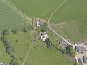 Oblique aerial view of Hatton Castle, taken from the SW.
