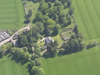 Oblique aerial view of Bannatyne House, taken from the NNW.