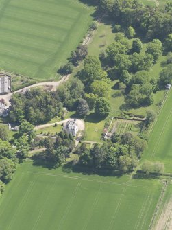 Oblique aerial view of Bannatyne House, taken from the NW.