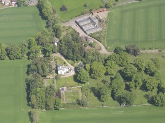 Oblique aerial view of Bannatyne House, taken from the WSW.