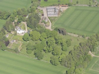 Oblique aerial view of Bannatyne House, taken from the SW.