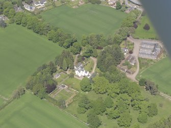 Oblique aerial view of Bannatyne House, taken from the SSW.