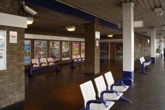 General view of waiting area on platform 4.