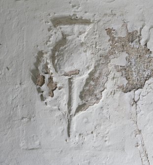 Interior, detail of plastermoulding, upper ground floor floor, room to front, SW house.