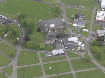 Oblique aerial view of the Royal Highland Showground, taken from the S.