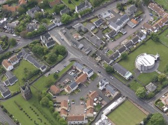 Oblique aerial view of St Gabriel's RC Church, taken from the NNE.