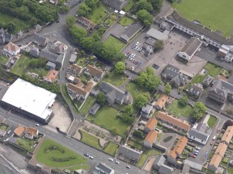Oblique aerial view of Preston Grange Church, taken from the NW.