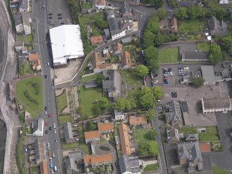 Oblique aerial view of Preston Grange Church, taken from the SW.