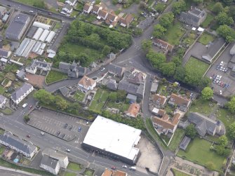 Oblique aerial view of Preston Grange Church, taken from the NW.