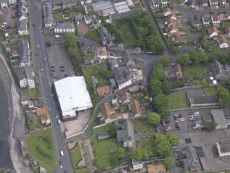 Oblique aerial view of Preston Grange Church, taken from the WSW.