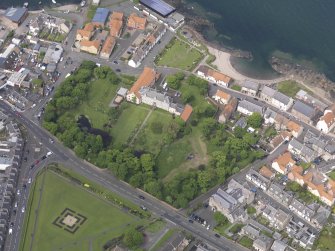 Oblique aerial view of Cockenzie House, taken from the SE.