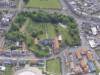 Oblique aerial view of Cockenzie House, taken from the NNW.