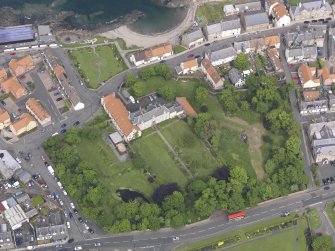 Oblique aerial view of Cockenzie House, taken from the S.