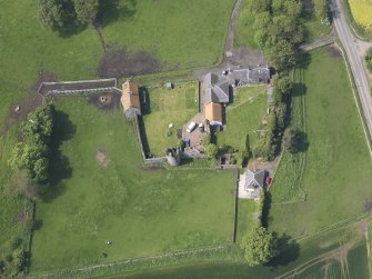 Oblique aerial view of Garleton Castle, taken from the E.