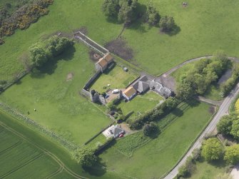 Oblique aerial view of Garleton Castle, taken from the NE.