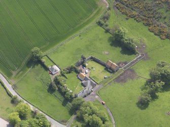 Oblique aerial view of Garleton Castle, taken from the NW.