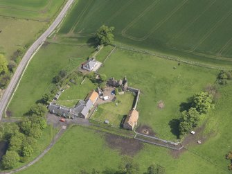 Oblique aerial view of Garleton Castle, taken from the W.
