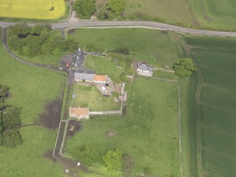 Oblique aerial view of Garleton Castle, taken from the S.