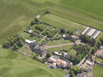 Oblique aerial view of Greywalls Country House, taken from the NW.