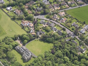 Oblique aerial view of Carlekemp House, taken from the WNW.