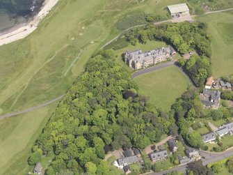 Oblique aerial view of Carlekemp House, taken from the SSW.