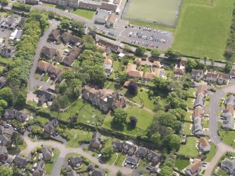 Oblique aerial view of The Grange, taken from the NW.