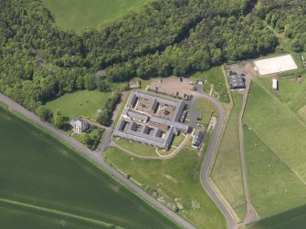 Oblique aerial view of Thurston Home Farm, taken from the E.