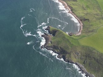 Oblique aerial view of Siccar Point, taken from the NW.