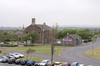 Elevated contextual view of Fullarton Parish Church site, taken from the south east.