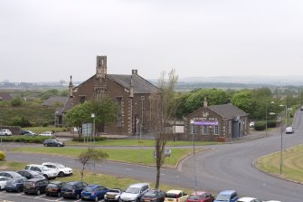 Elevated contextual view of Fullarton Parish Church site, taken from the south east.