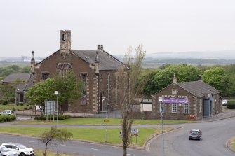 Elevated contextual view of Fullarton Parish Church site, taken from the south east.