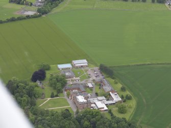 Oblique aerial view of Kilgraston House, taken from the ESE.